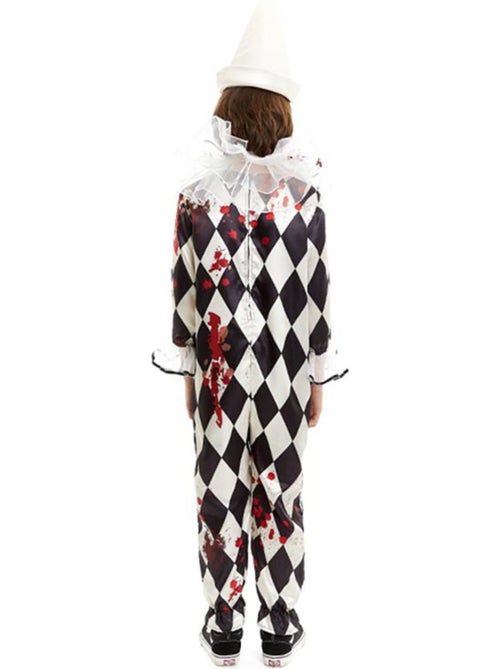 Costume da clown Pierrot assassino con cappello - Kiabi