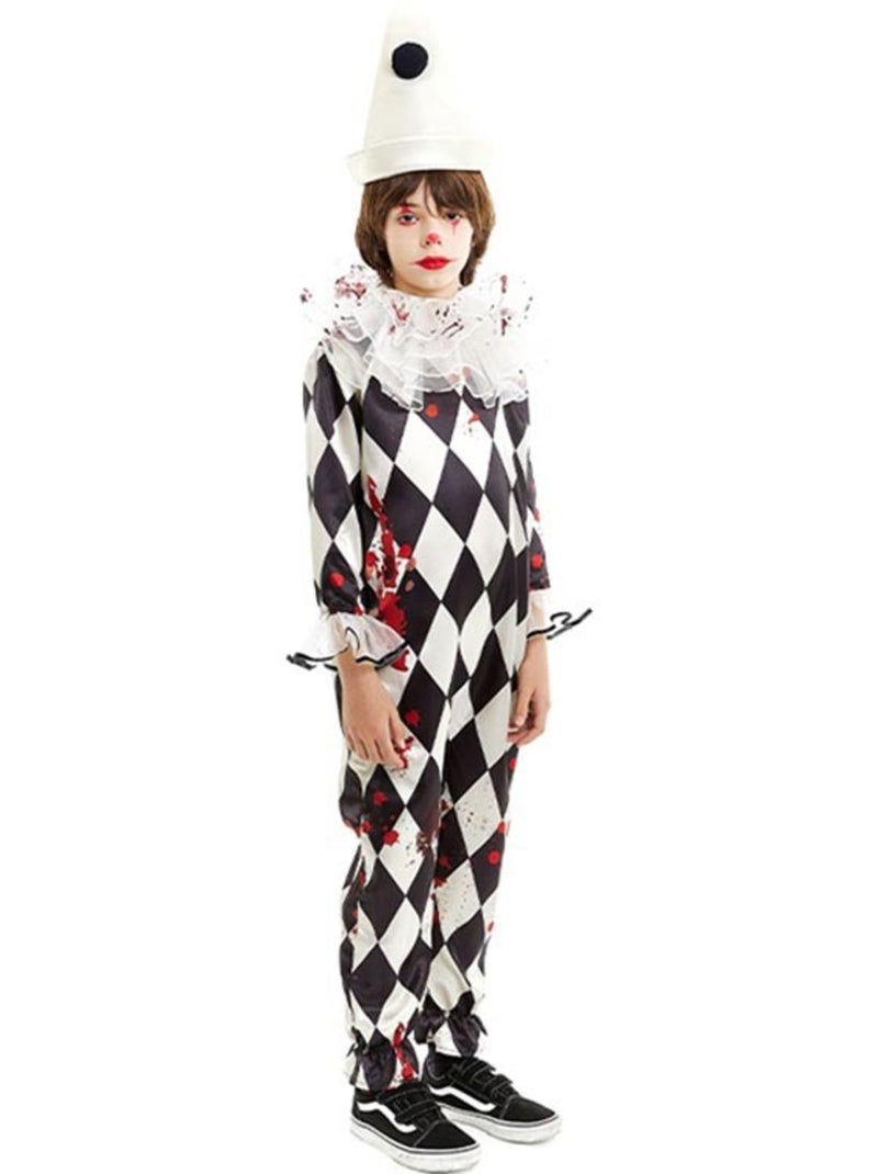 Costume da clown Pierrot assassino con cappello Multicolore - Kiabi
