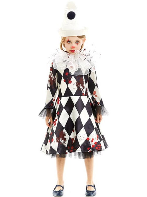 Costume da clown Pierrot assassino con cappello - Kiabi