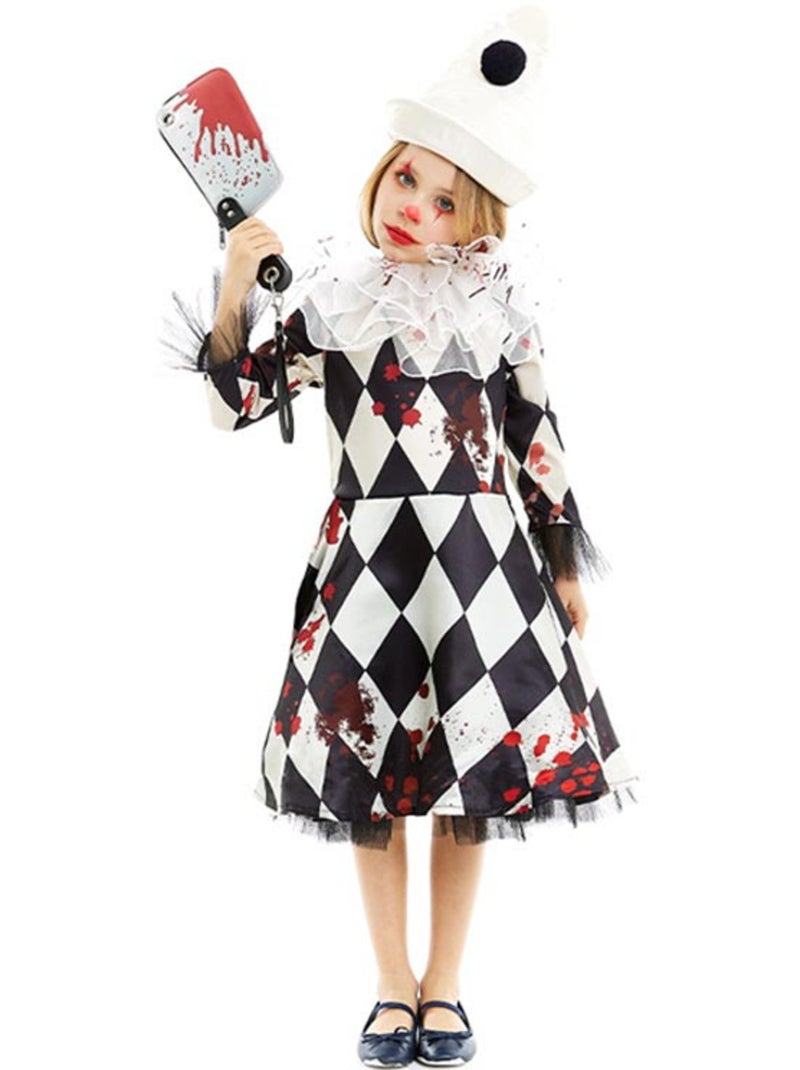 Costume da clown Pierrot assassino con cappello Multicolore - Kiabi