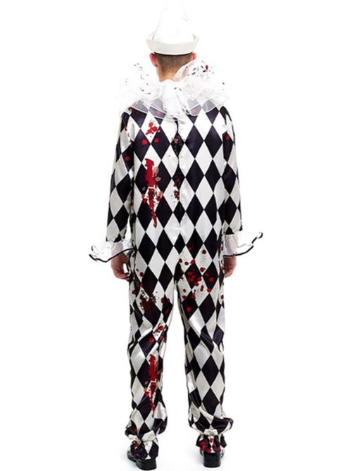 Costume da clown Pierrot assassino con cappello - Kiabi