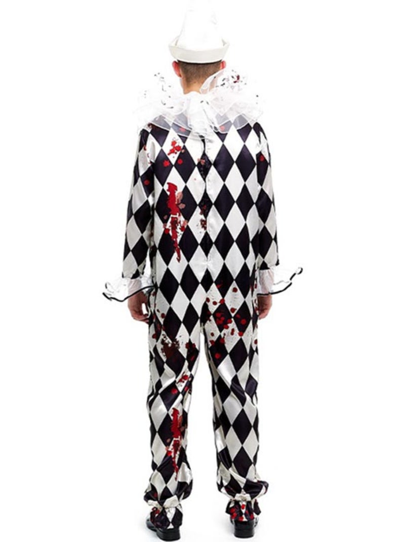 Costume da clown Pierrot assassino con cappello Multicolore - Kiabi