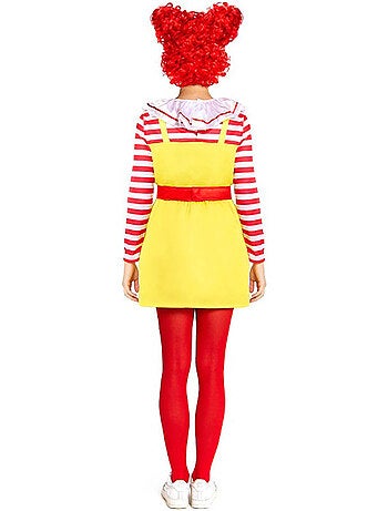 Costume da clown sadico a forma di hamburger
