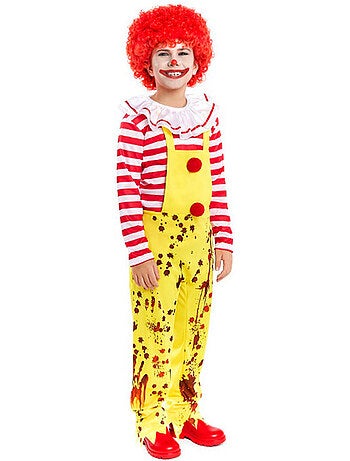 Costume da clown sadico a forma di hamburger