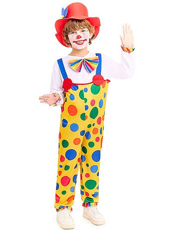 Costume da clown, salopette a pois