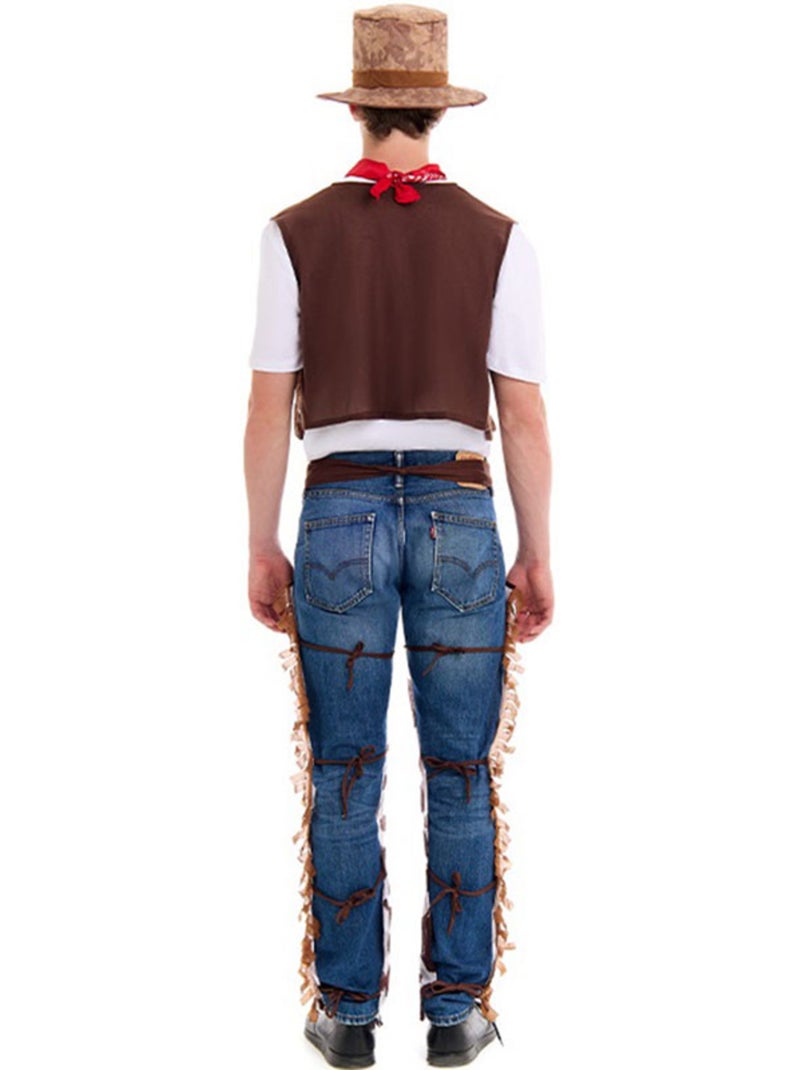 Costume da cowboy western con pantaloni di pelle Multicolore - Kiabi