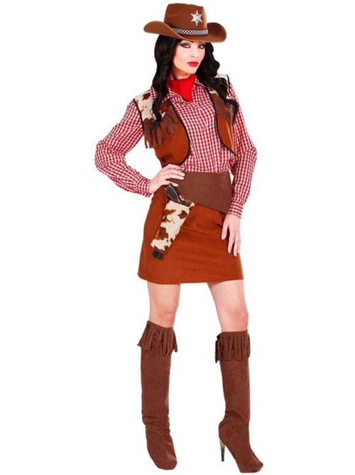 Costume da cowgirl a quadri - Kiabi