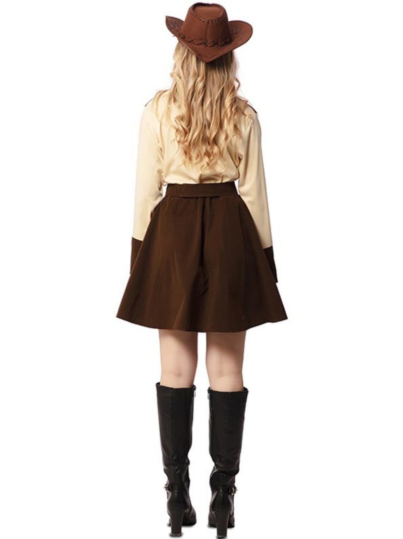 Costume da cowgirl con cintura da donna Multicolore - Kiabi