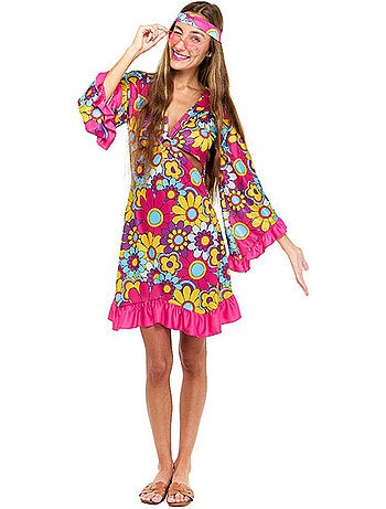 Costume da Daisy in stile hippie