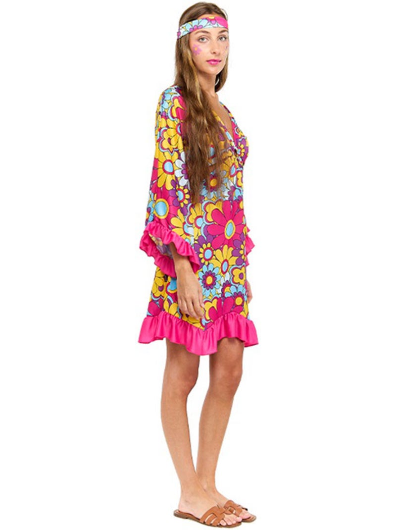 Costume da Daisy in stile hippie Multicolore - Kiabi