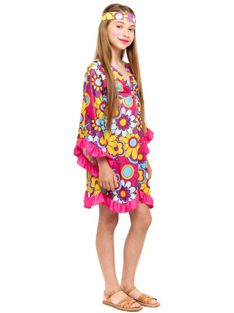 Costume da Daisy in stile hippie Multicolore - Kiabi