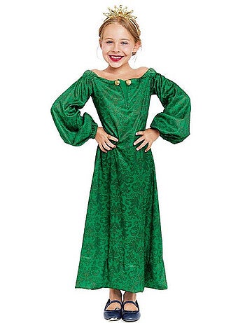 Costume da dama medievale stampato