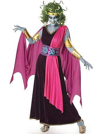 Costume da dea greca con mantello da donna