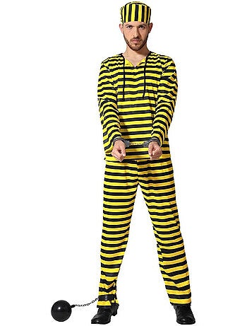 Costume da detenuto a righe da uomo