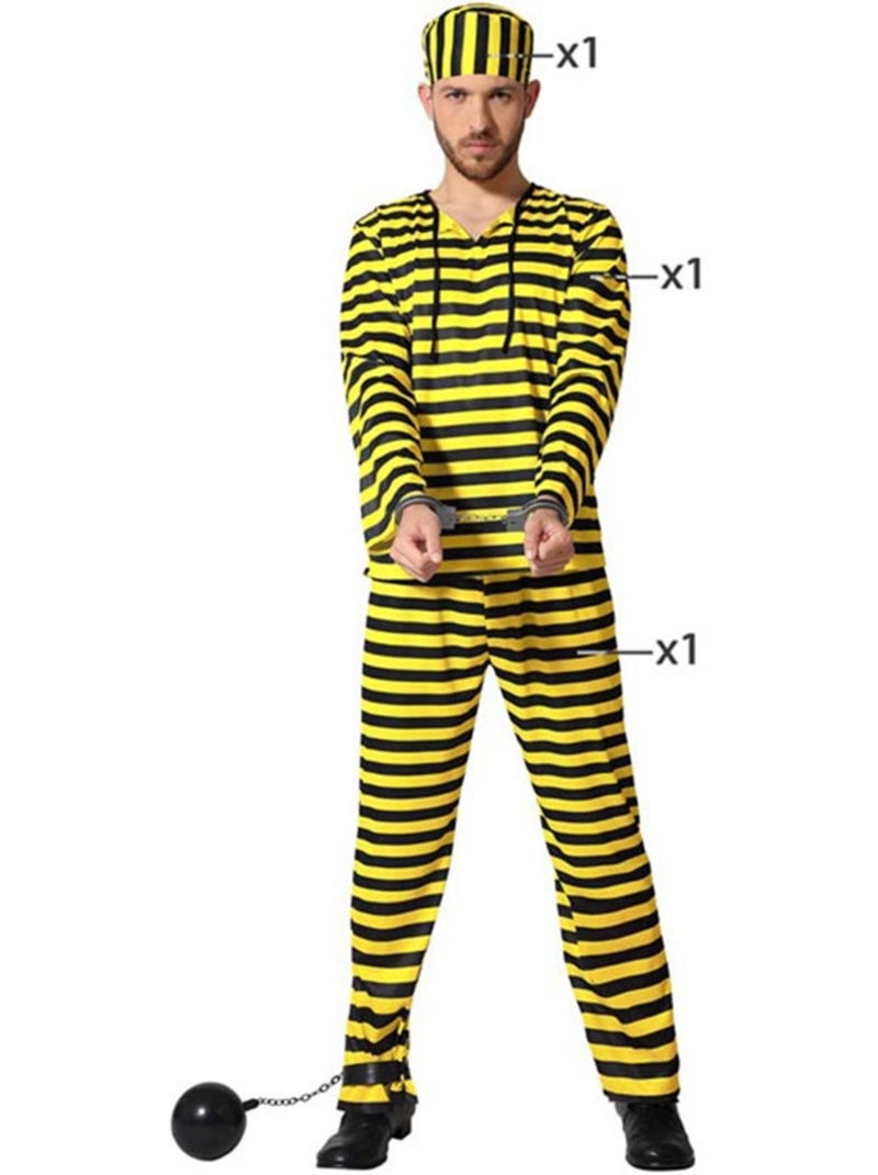 Costume da detenuto a righe da uomo Multicolore - Kiabi