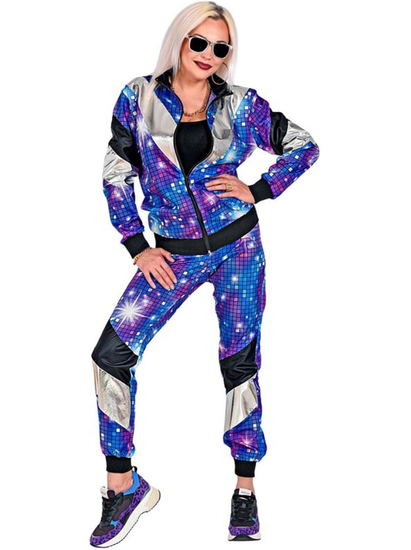 Costume da discoteca anni '80 con tuta glitterata Multicolore - Kiabi