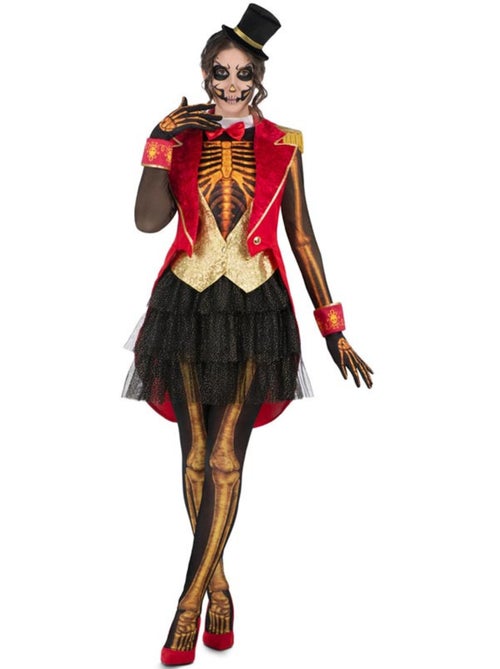 Costume da domatore di leoni scheletrici con copricapo - Kiabi