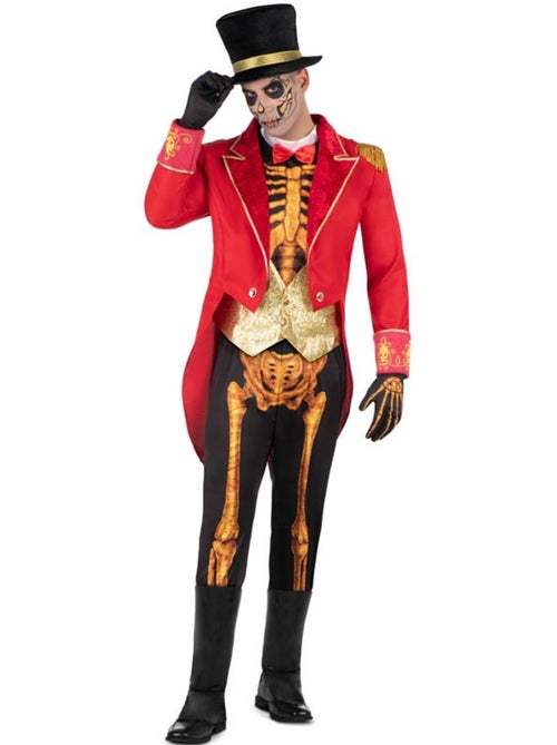 Costume da domatore di scheletri con cappello - Kiabi
