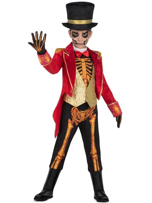 Costume da domatore di scheletri con cappello - Kiabi