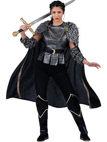 Costume da donna vichinga con mantello