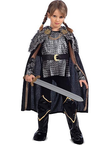 Costume da donna vichinga con mantello