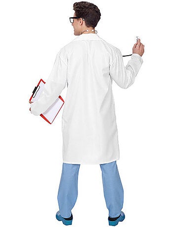 Costume da dottore con camice da laboratorio