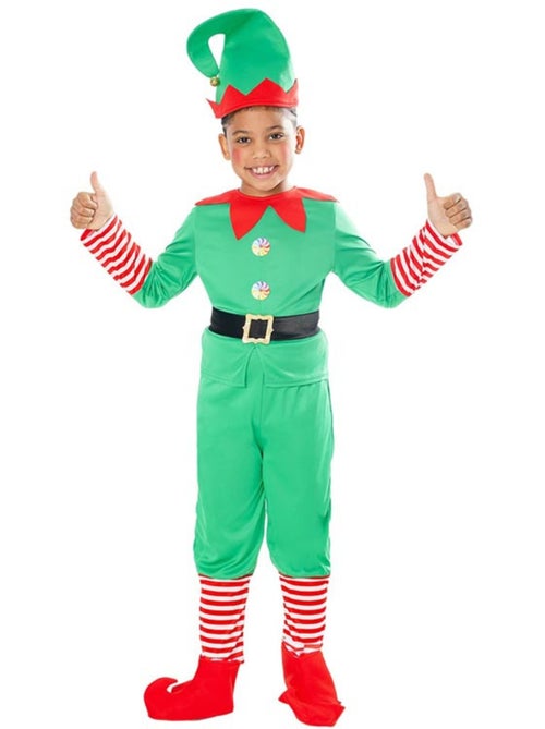 Costume da elfo aiutante di Babbo Natale con cappello - Kiabi