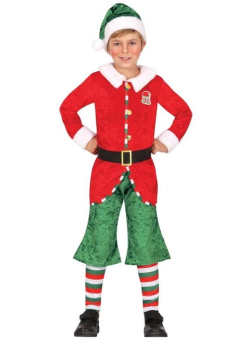 Costume da elfo aiutante di Babbo Natale con cappello - Kiabi