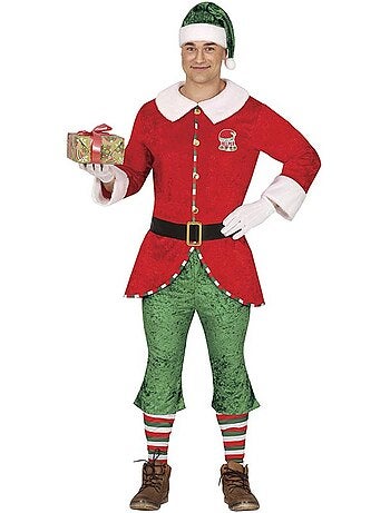 Costume da elfo aiutante di Babbo Natale con cintura