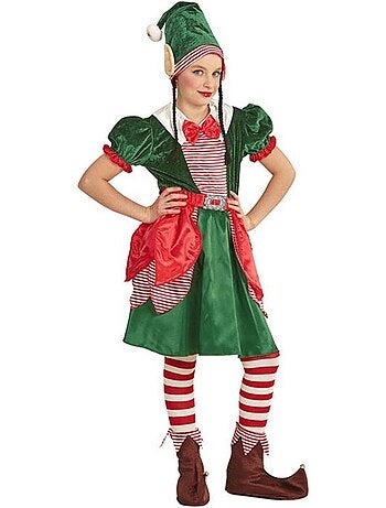 Costume da elfo aiutante di Babbo Natale