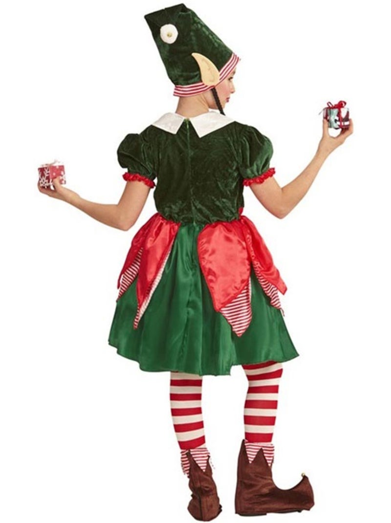 Costume da elfo aiutante di Babbo Natale Multicolore - Kiabi