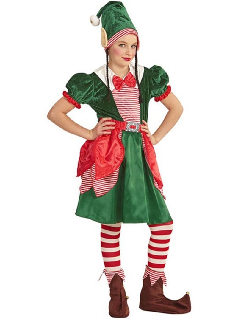 Costume da elfo aiutante di Babbo Natale Multicolore - Kiabi