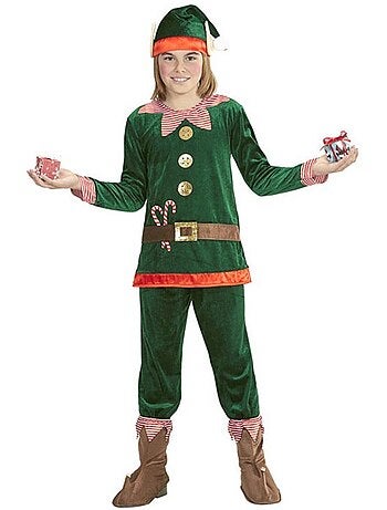Costume da elfo aiutante di Babbo Natale
