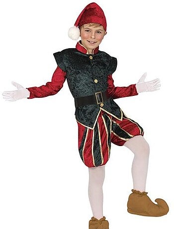 Costume da elfo paggetto con cappello