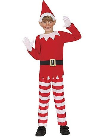 Costume da elfo sullo scaffale natalizio