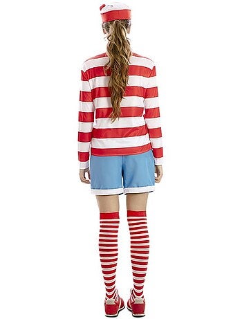Costume da escursionista a righe da donna