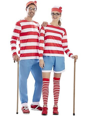 Costume da escursionista a righe da donna