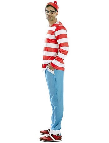 Costume da escursionista a righe da uomo
