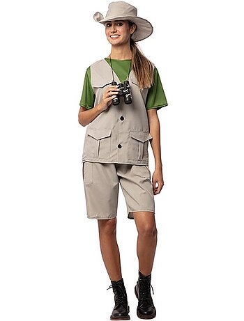 Costume da esploratrice della natura con cappello da donna