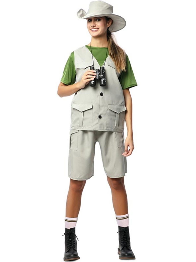 Costume da esploratrice della natura con cappello da donna Multicolore - Kiabi