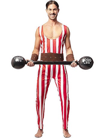 Costume da forzuto con cintura da uomo