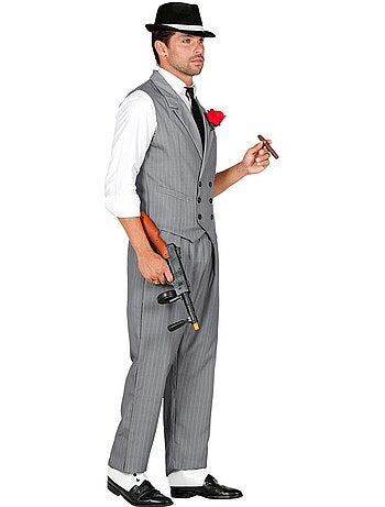 Costume da gangster con cravatta