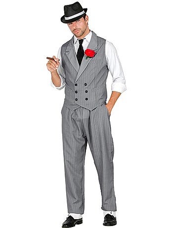 Costume da gangster con cravatta