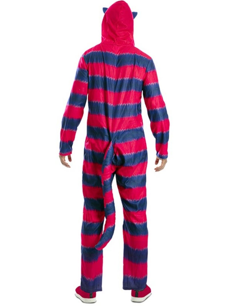 Costume da gatto del cheshire per adulti Multicolore - Kiabi