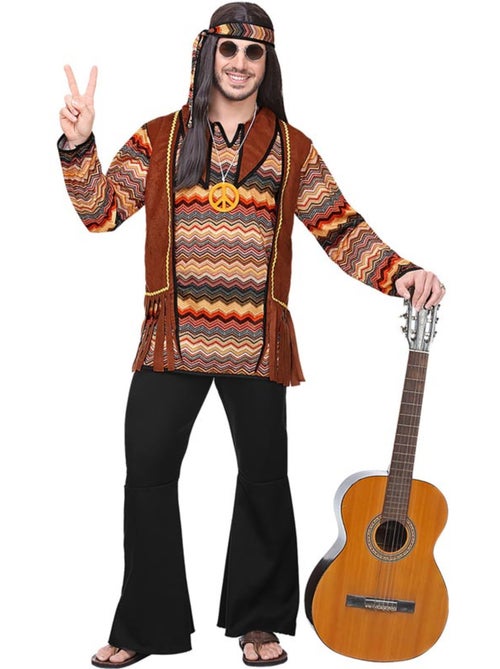 Costume da hippie a strisce colorate - Kiabi