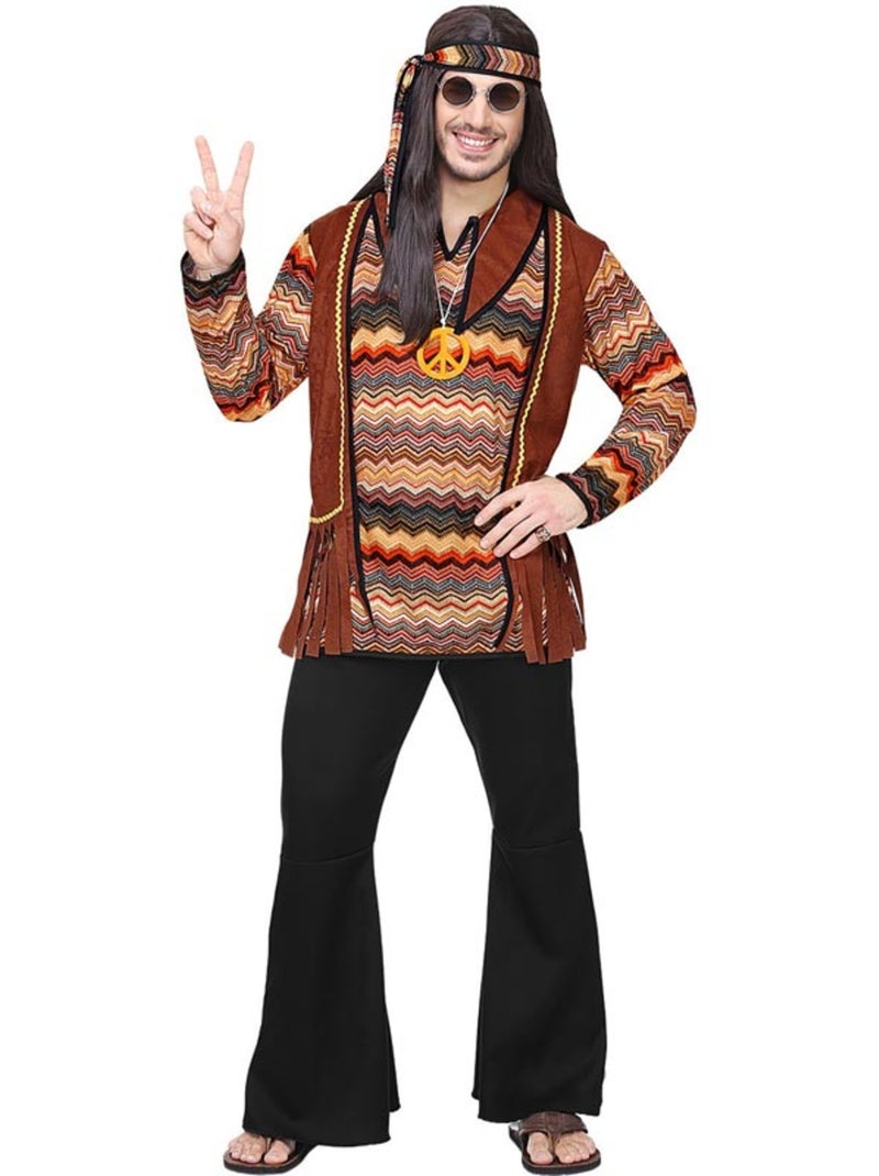 Costume da hippie a strisce colorate Multicolore - Kiabi