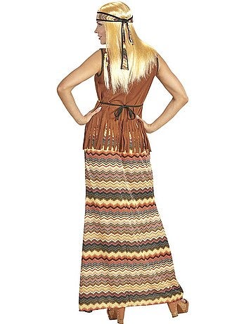 Costume da hippie a strisce colorate