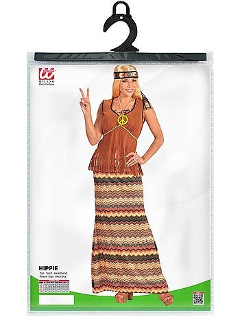 Costume da hippie a strisce colorate