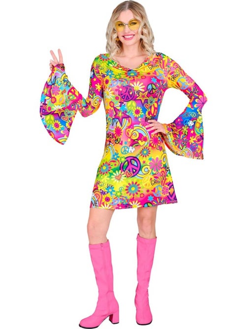 Costume da hippie anni '60 Pace e amore - Kiabi
