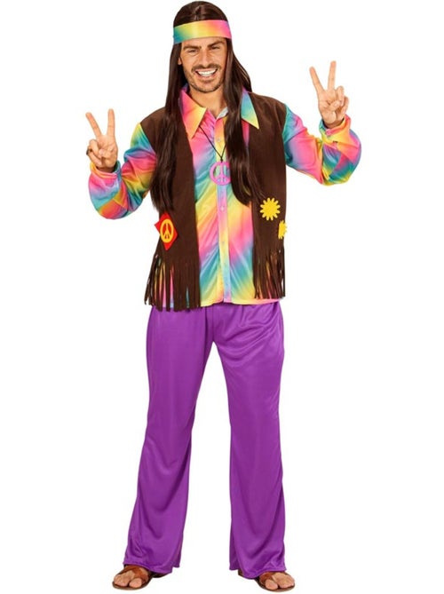 Costume da hippie arcobaleno - Kiabi